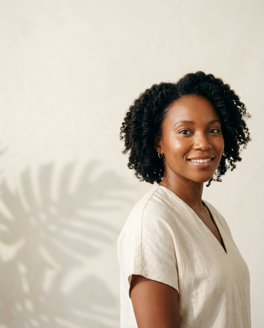 Woman with healthy, glowing skin